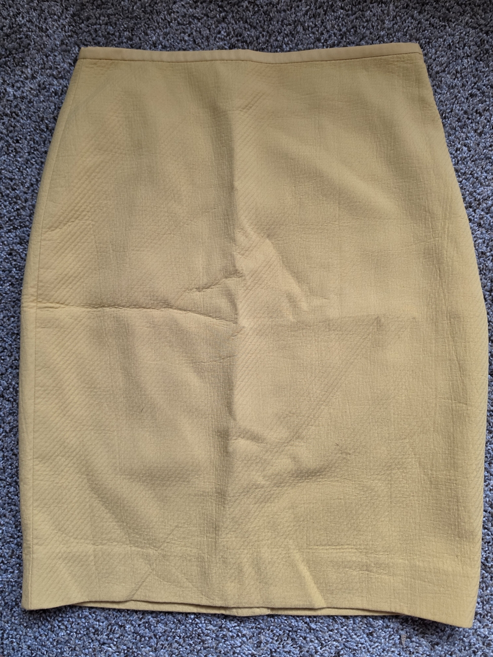 The Limited Mustard Textured Pencil Skirt